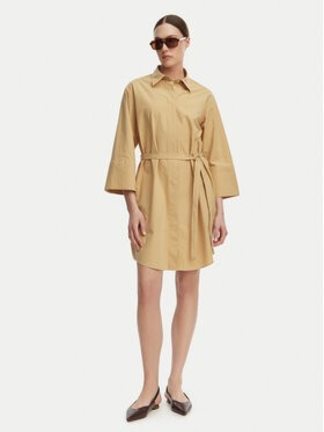Gant Sukienka koszulowa 4503527 Beżowy Regular Fit