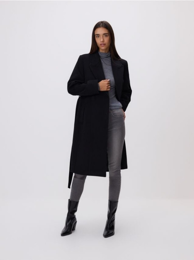 Jeansy slim fit push up - jasnoszary