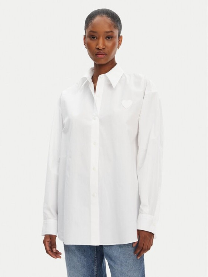 HUGO Koszula Elisana 50542985 Biały Relaxed Fit