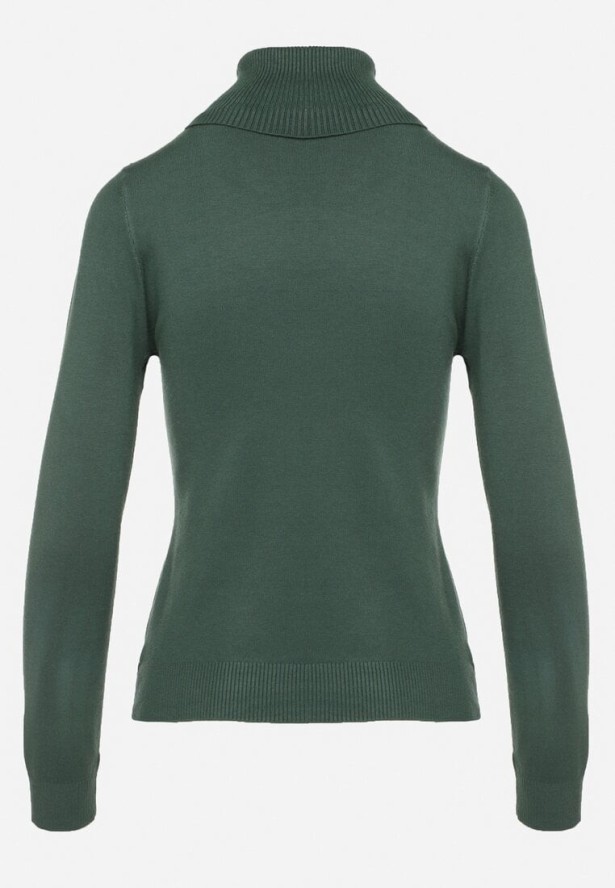 Zielony Klasyczny Golf z Modalem i Wiskozą Linnoriela