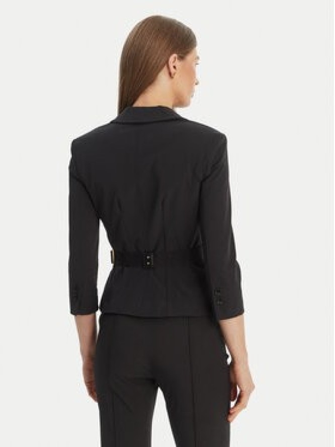 Elisabetta Franchi Marynarka GI-224-61E2-V590 Czarny Regular Fit