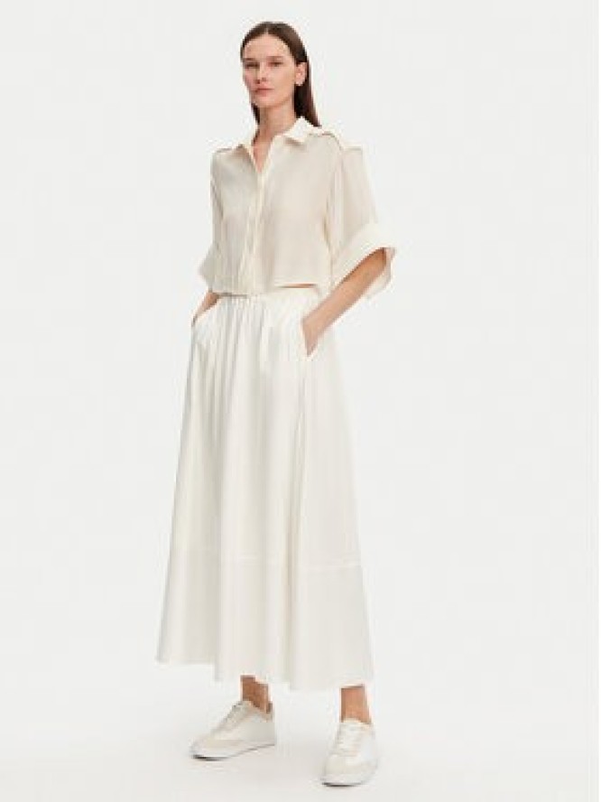 Max Mara Leisure Spódnica trapezowa Roal 2516771028 Biały Regular Fit