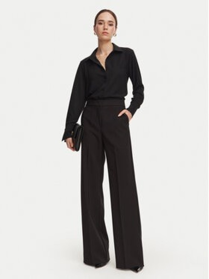 Rinascimento Spodnie palazzo CFC0130151003 Czarny Wide Leg