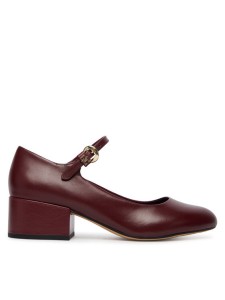 Tommy Hilfiger Czółenka Heeled Maryjane Buckle FW0FW09347 Bordowy