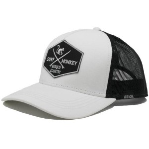 Czapka Trucker - 5 Paneli / Z recyklingu / Jeden rozmiar (Biały/Czarny)