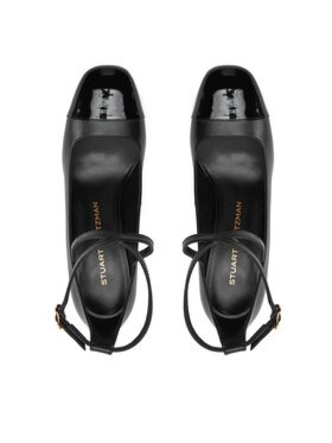 Stuart Weitzman Czółenka Eden Strap 85 SK085 Czarny