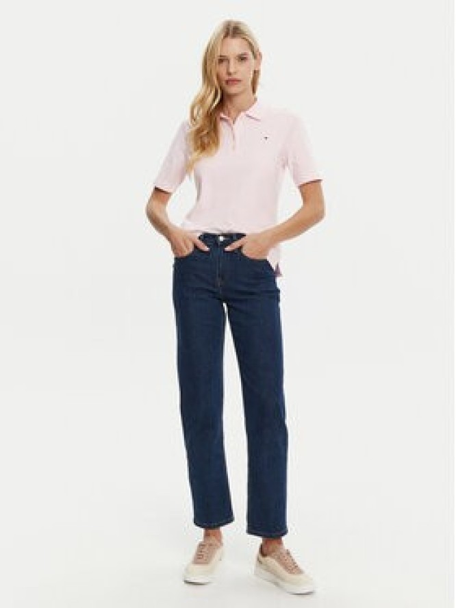 Tommy Hilfiger Polo 1985 WW0WW43224 Różowy Regular Fit