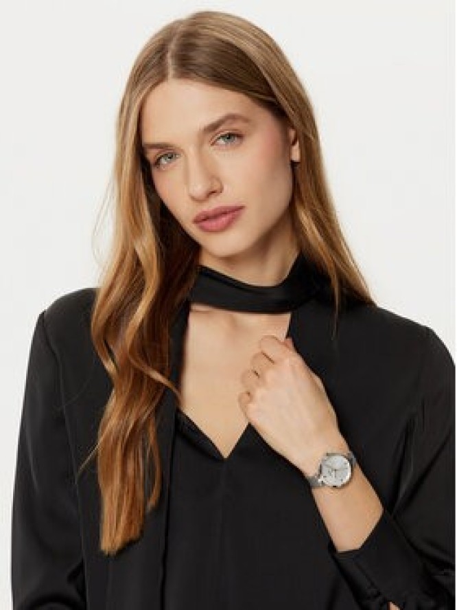 BOSS Zegarek Majesty 1502653 Srebrny