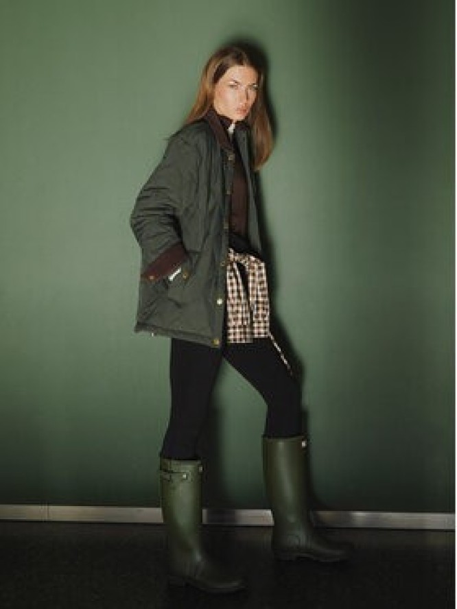 Hunter Kurtka przejściowa Witton HARW0004252 Zielony Regular Fit