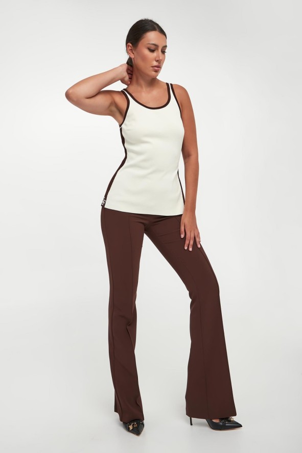 Spodnie damskie z krepy ELISABETTA FRANCHI