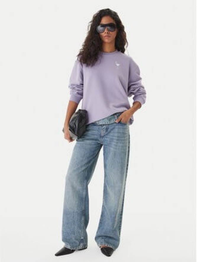 HUGO Bluza Classic 50560782 Fioletowy Relaxed Fit