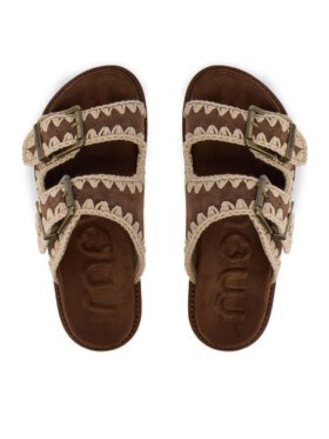 Mou Klapki MU.SW461005A Brązowy