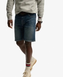 superdry Vintage Straight Shorts denim Yokohama Dark Blue