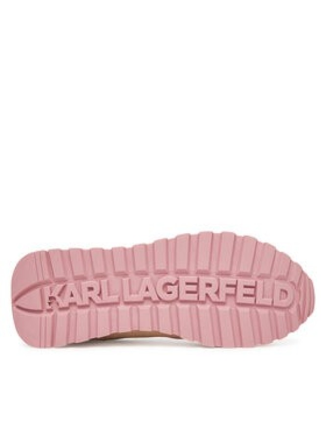 KARL LAGERFELD Sneakersy Kairo Lo Lace Mix II KL61124E 4TP Beżowy