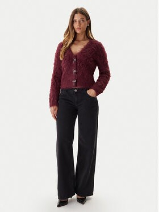 Guess Kardigan W5BR91 Z3JI2 Bordowy Relaxed Fit