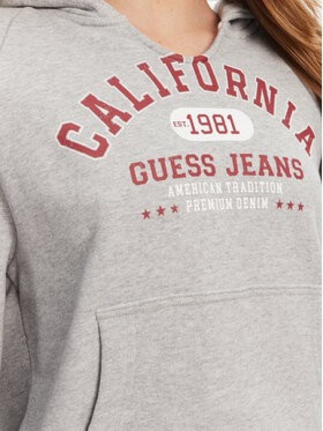 Guess Jeans Bluza W5YQ14 KCPR1 Szary Regular Fit