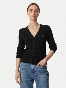 Calvin Klein Jeans Kardigan LV047H305G Czarny Regular Fit