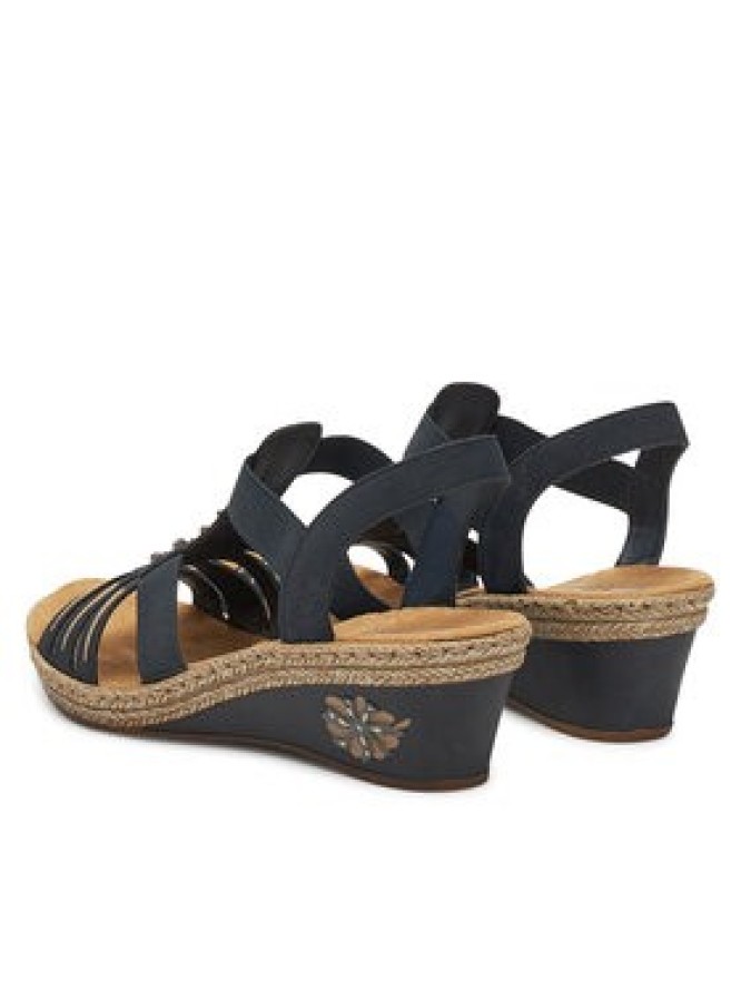 Rieker Sandały V2461-14 Granatowy