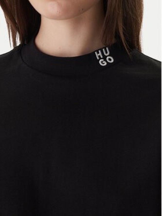 HUGO T-Shirt Damelody 50561189 Czarny Regular Fit
