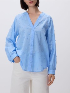 Koszula z aplikacjami - jasnoniebieski