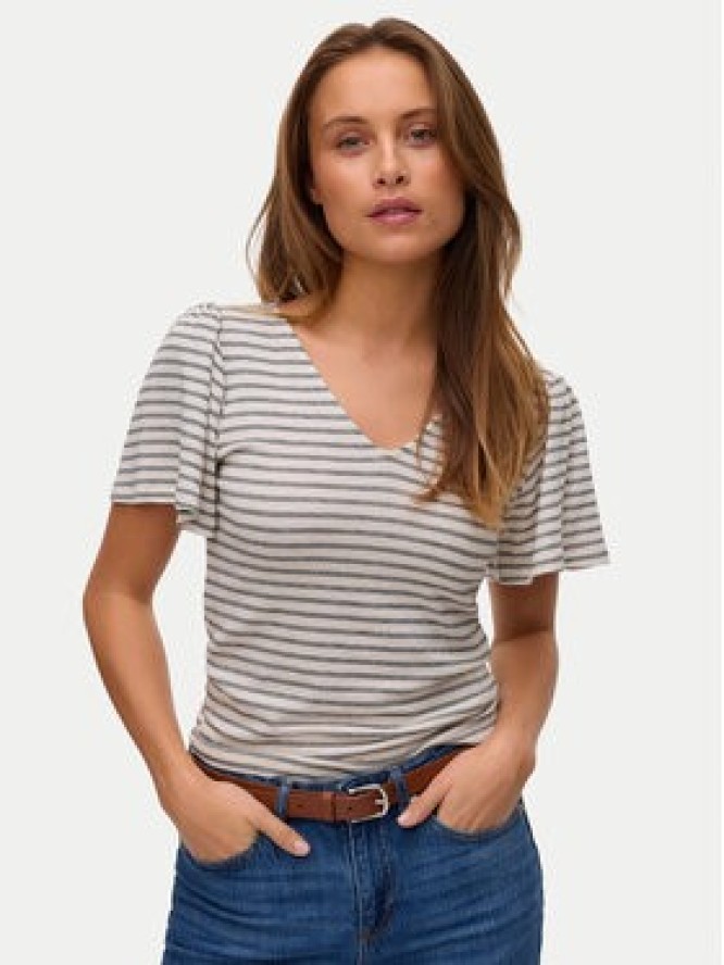 Vero Moda Bluzka Gina 10325611 Beżowy Regular Fit