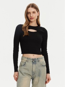 ONLY Sweter Meddi 15339582 Czarny Cropped Fit