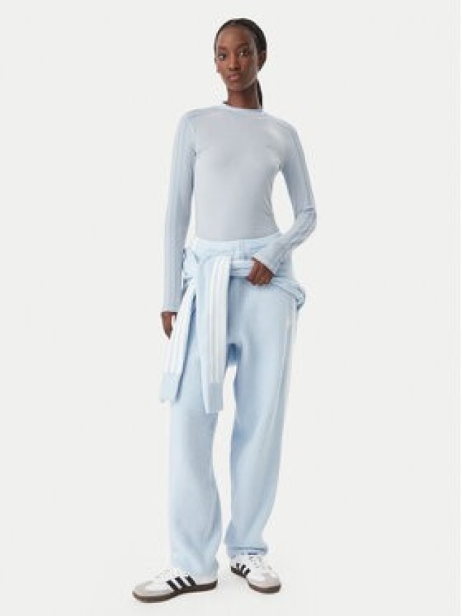 adidas Bluzka Adiluna Season 2 X Jennie Sheer LD4970 Niebieski Slim Fit