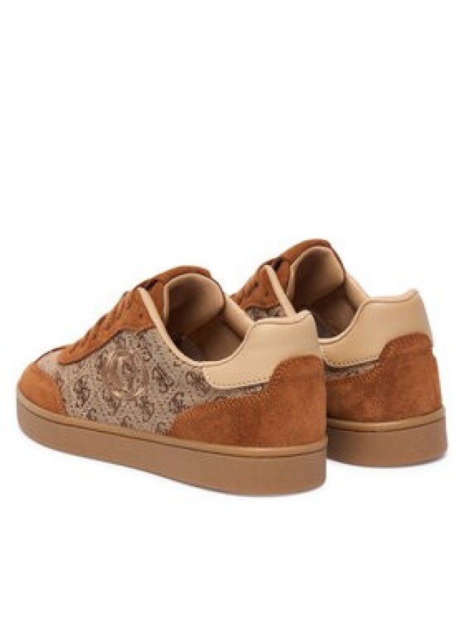 Guess Sneakersy FLTJAC LEA12 Brązowy