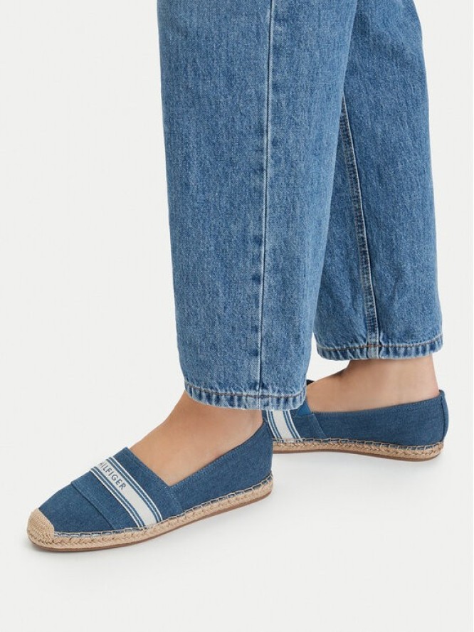 Tommy Hilfiger Espadryle Hilfiger Webbing Espadrille FW0FW09334 Niebieski