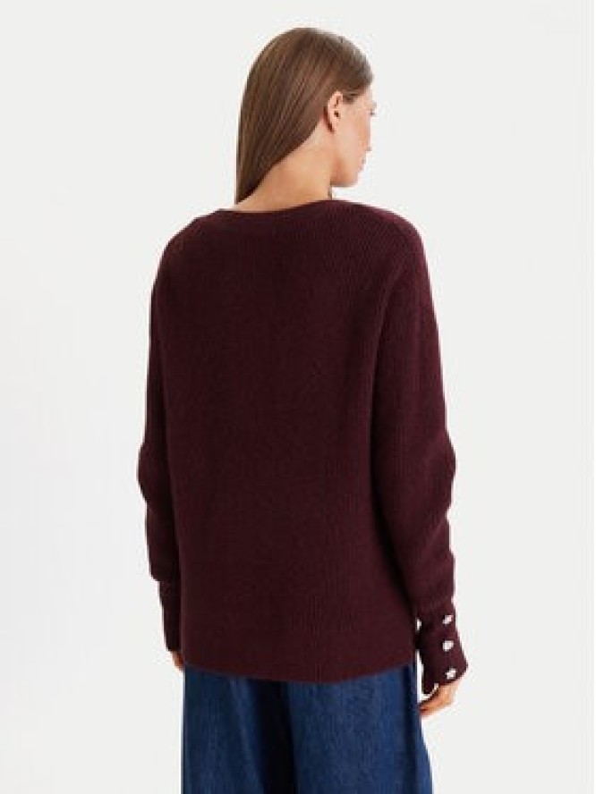 Morgan Sweter 252-MSTAR Bordowy Regular Fit