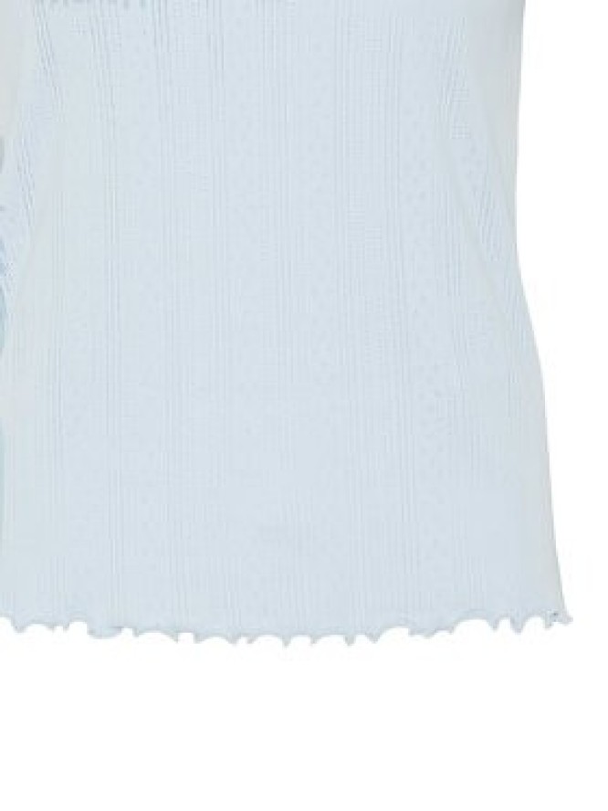 Pieces T-Shirt Fia 17155480 Błękitny Regular Fit