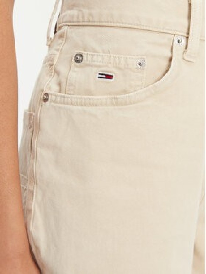 Tommy Jeans Bermudy DW0DW21646 Beżowy Regular Fit