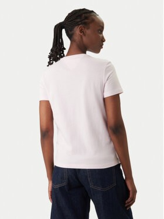 Tommy Jeans T-Shirt DW0DW22277 Różowy Regular Fit