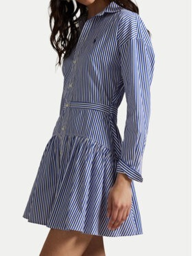 Polo Ralph Lauren Sukienka koszulowa 211972052001 Niebieski Regular Fit