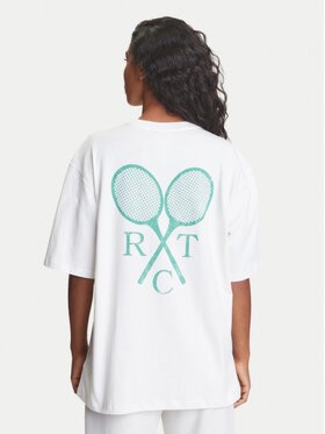 adidas T-Shirt Retro Tennis Boyfriend JW0226 Biały Oversize