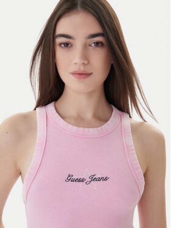 Guess Jeans Top W6RP23 KA0H1 Różowy Classic Fit