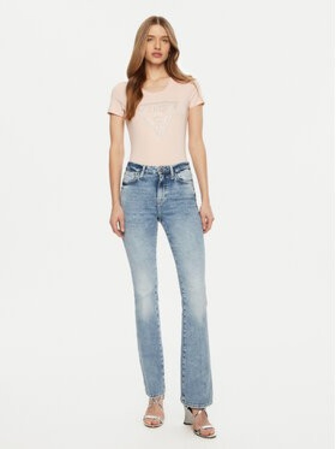 Guess T-Shirt W5RI11 J1314 Różowy Regular Fit