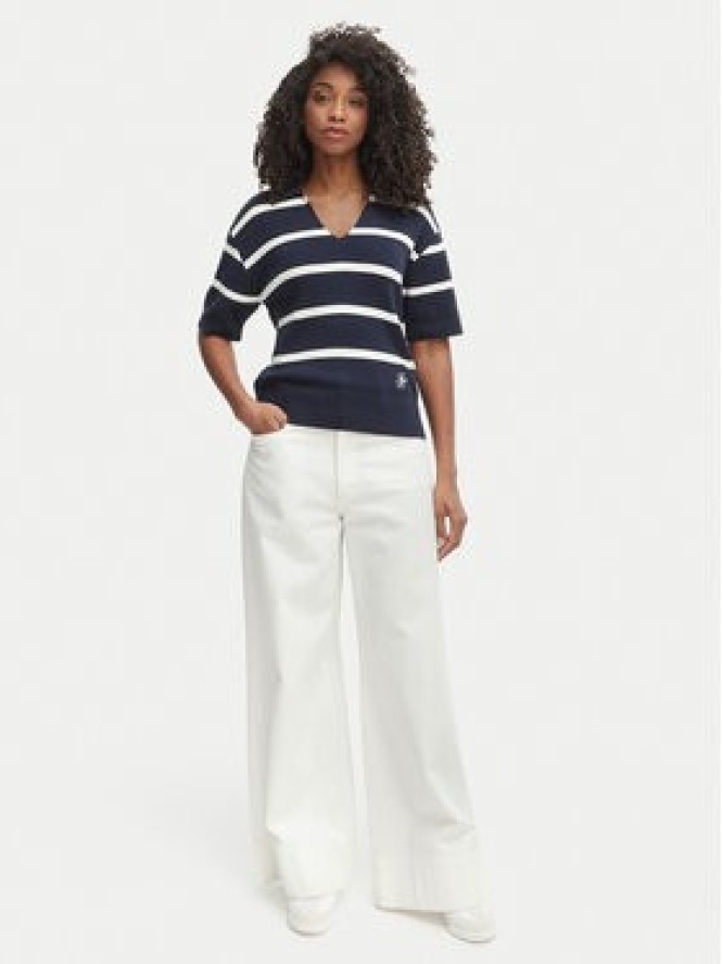 Tommy Hilfiger Sweter WW0WW45400 Granatowy Regular Fit