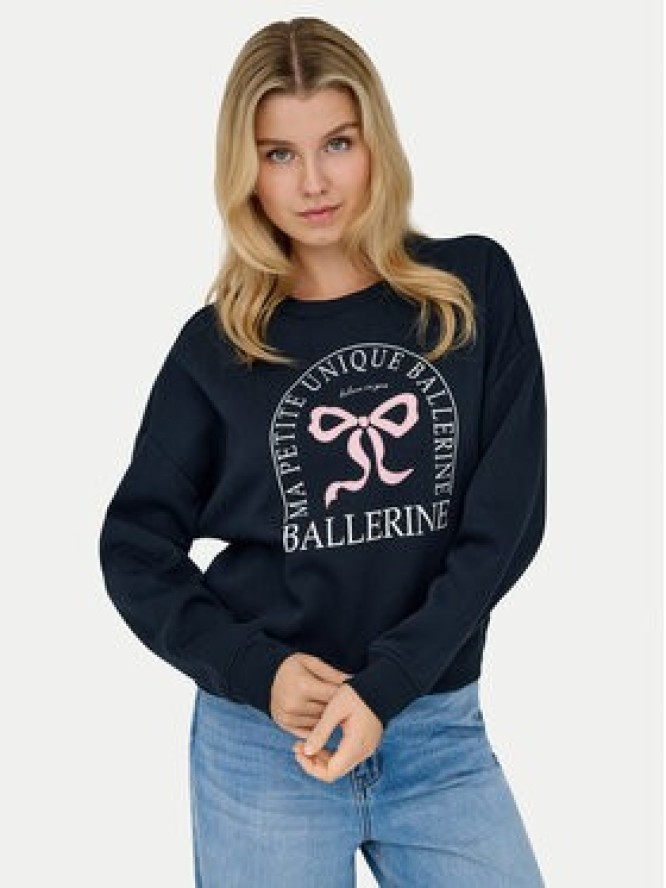 ONLY Bluza 15254183 Granatowy Loose Fit