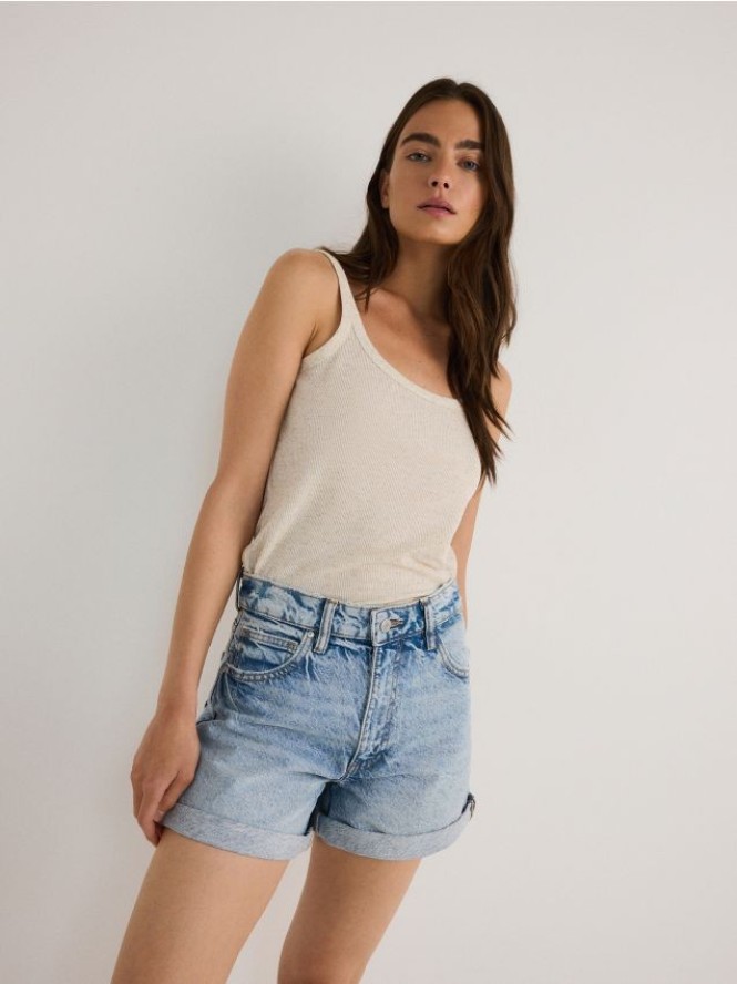 Szorty jeansowe - niebieski