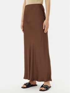 ViCOLO Spódnica maxi TD0472 Brązowy Slim Fit