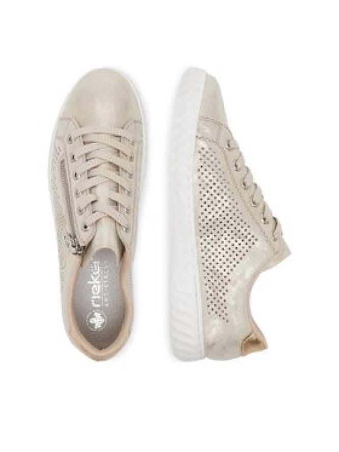Rieker Sneakersy CEO-N0901-62 Złoty
