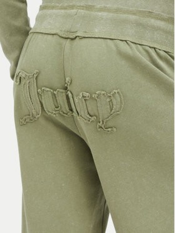 Juicy Couture Spodnie dresowe JCWBJ226321 Khaki Relaxed Fit