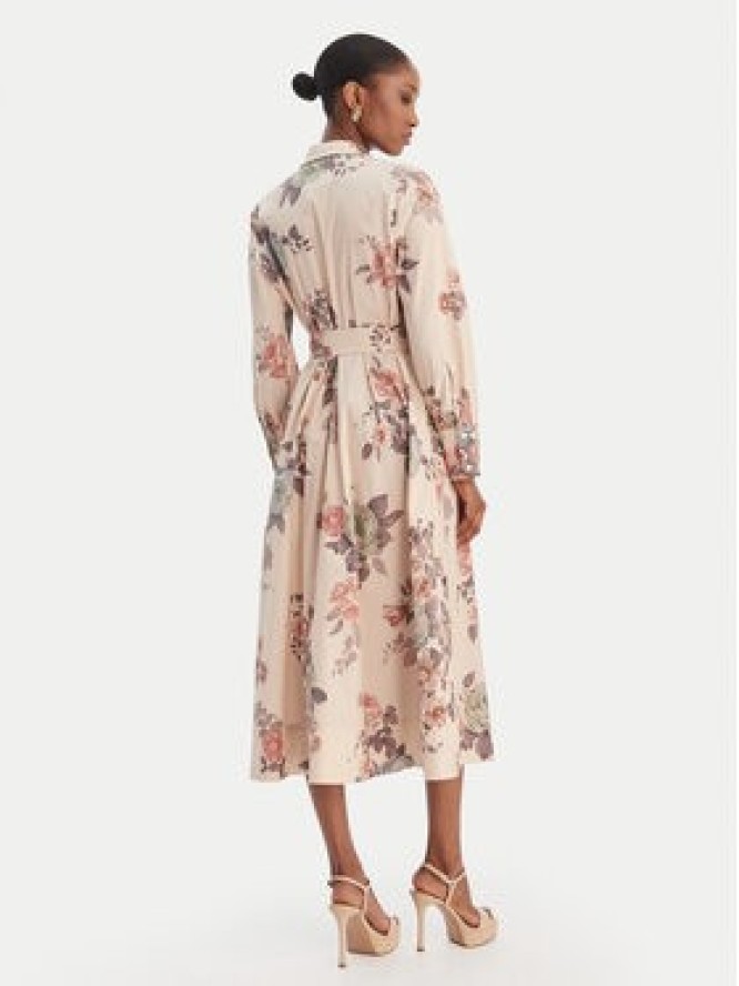 Marella Sukienka koszulowa Formica 2613221161 Beżowy Regular Fit