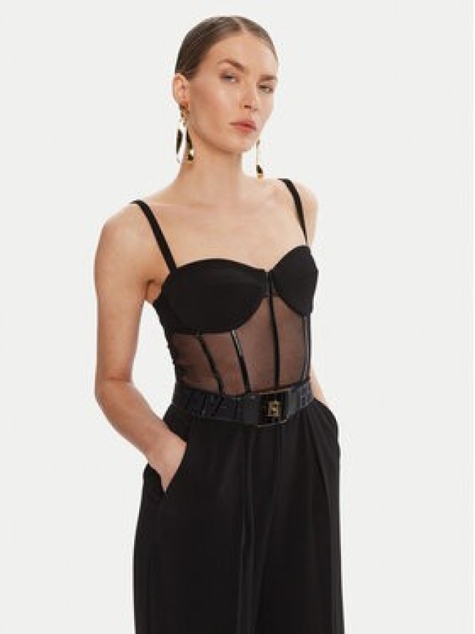 Elisabetta Franchi Kombinezon TU-057-56E2 Czarny Regular Fit