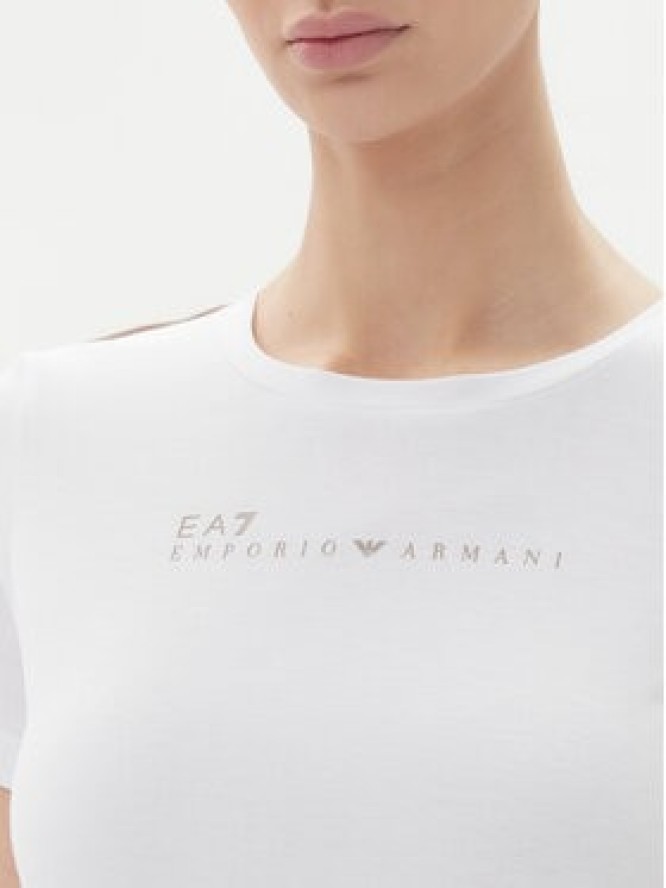 EA7 Emporio Armani T-Shirt 7W000274 AF12945 U0002 Biały Slim Fit