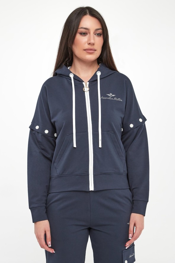 Bluza damska z odpinanymi rękawami AERONAUTICA MILITARE