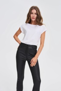 T-shirt z bawełny biały