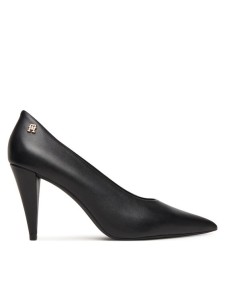 Tommy Hilfiger Czółenka Th Smooth Leather Pump FW0FW08960 Czarny