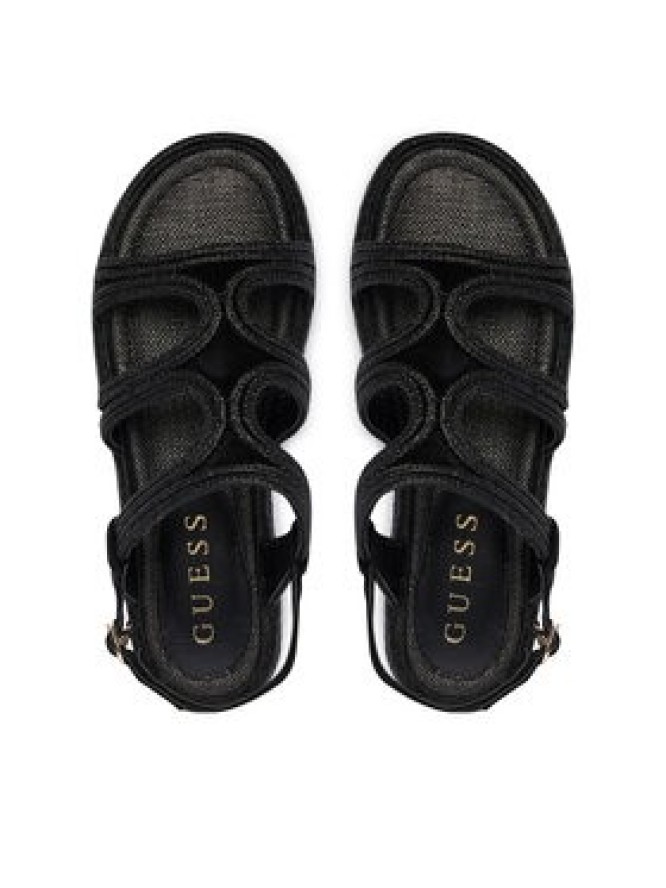 Guess Sandały FLJKLR FAB03 Czarny